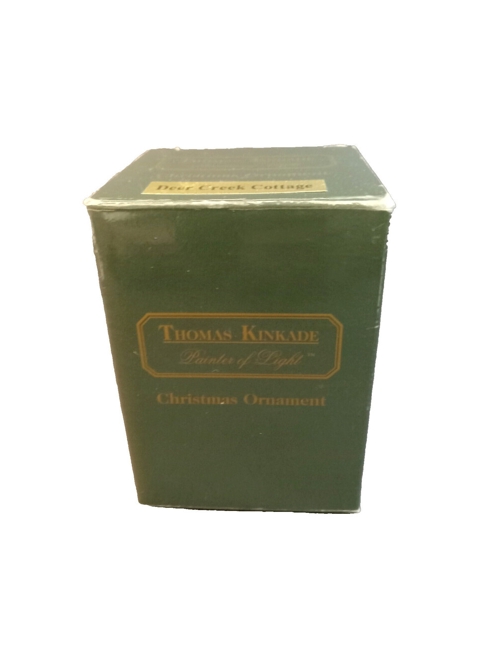 Thomas Kinkade Christmas Ornament Deer Creek Cottage #5 Small Hinged Trinket Box